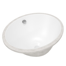 420mm Oval Ceramic Undermount Basin with Overflow